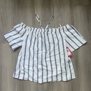 Women's Off-The-Shoulder Halter Neck Blouse